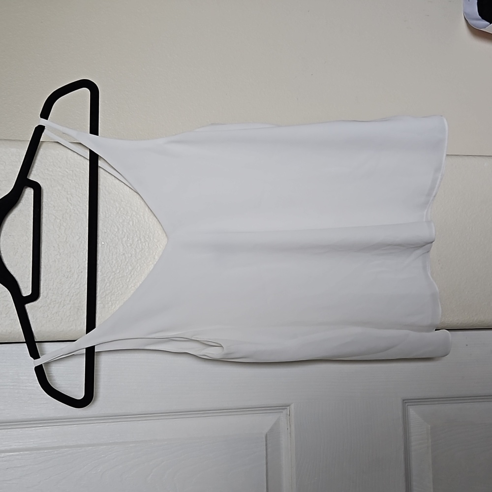White Vneck Cami